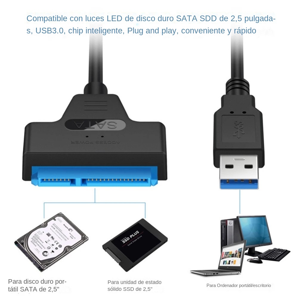 Cavo USB 3.0 SATA 3 da 30 cm,  - Ssd Hard Drive recensione e prezzo